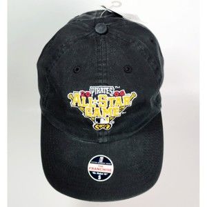 MLB Pittsburgh Pirates 2006 All Star Game Hat Small Adult Fitted Black Twin NEW!